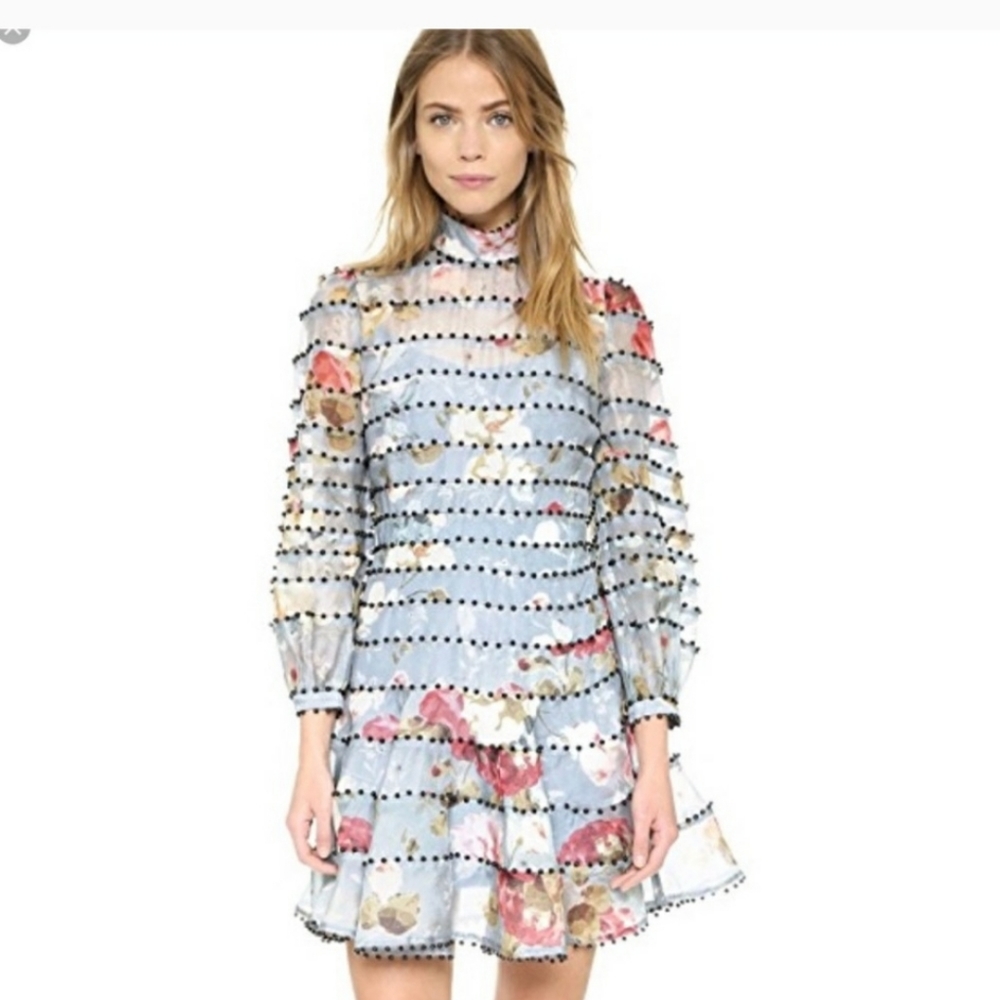 Like new condition zimmermann silk organza dress